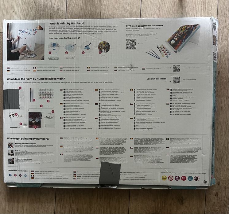Malowanie po numerach 40 × 50 cm – miasto nad wodą