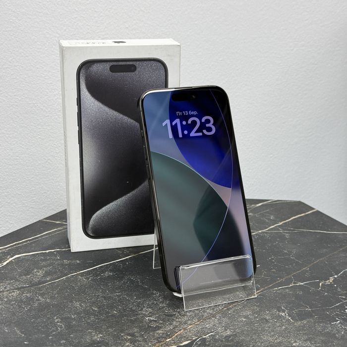 ІДЕАЛ | iPhone 15 Pro •256Gb• Phis. Sim•Black Titanium | ГАРАНТІЯ Київ