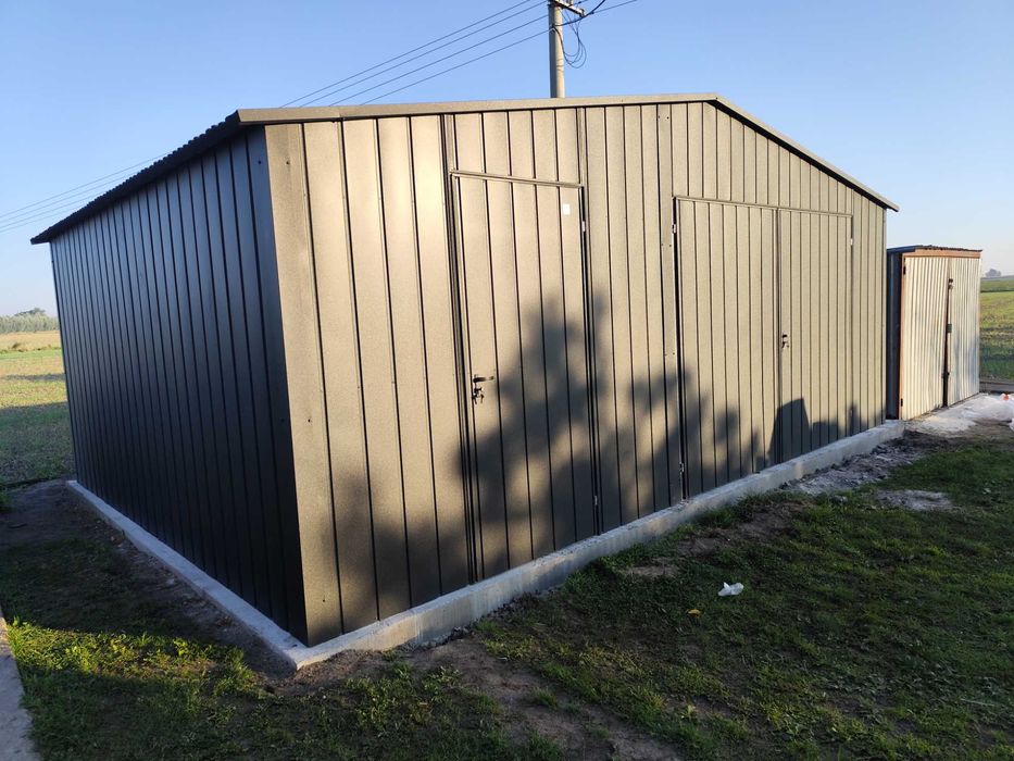 Garaż Blaszany Dwustanowiskowy  Paleta RAL
