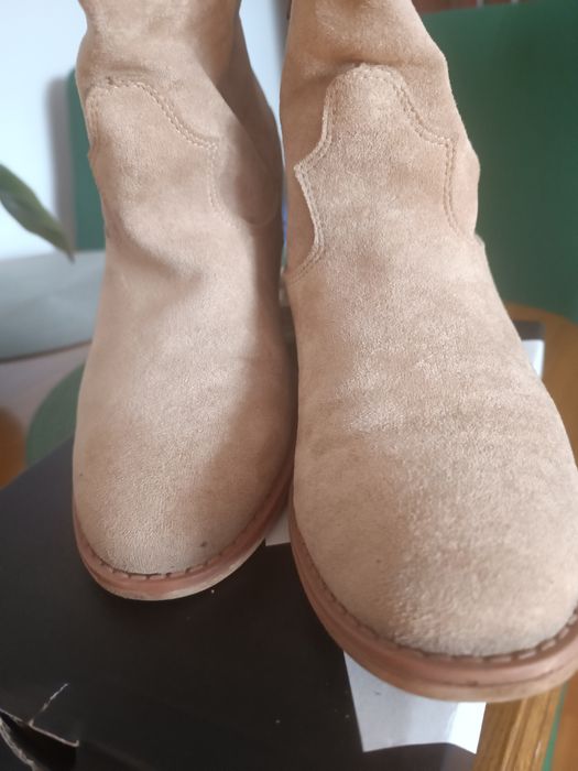 Botki beżowe w roz.39