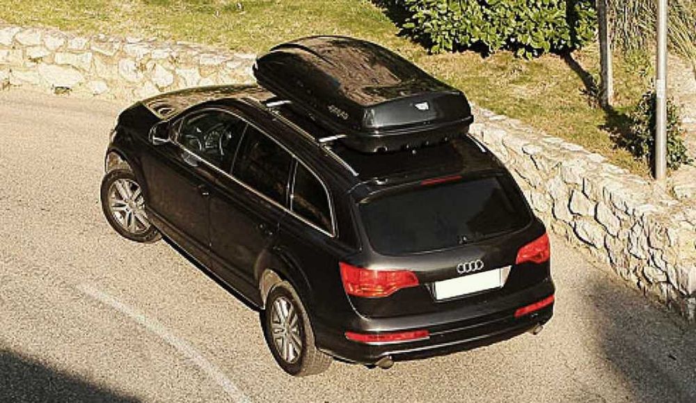 Box dachowy bagażnik FARAD Marlin 680 ABS 90kg Czarny Srebrny POŁYSK