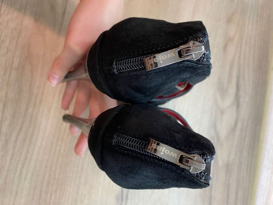 Buty na obcasach szpilki sandały Wojas skóra r. 37, 24 cm nowe