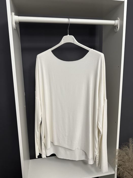 Bluzka oversize Latynka laserowo cięta ecru l/xl