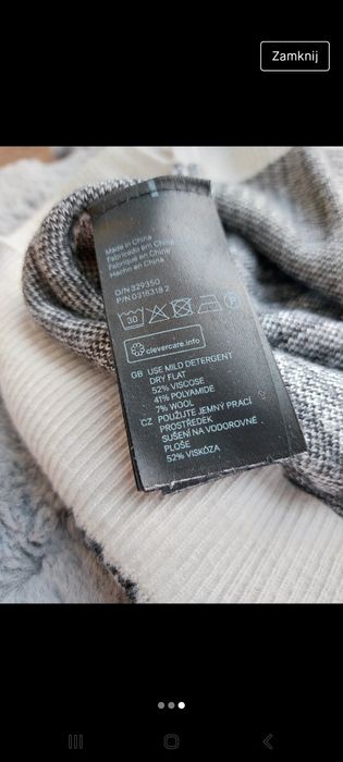 Sweterek damski rozpinany H&M