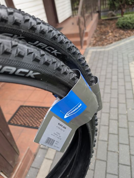 Nieużywane opony rowerowe Schwalbe Black Jack 1.9 x 20" K-Guard (47-406) mieszanka SBC, model: HS407