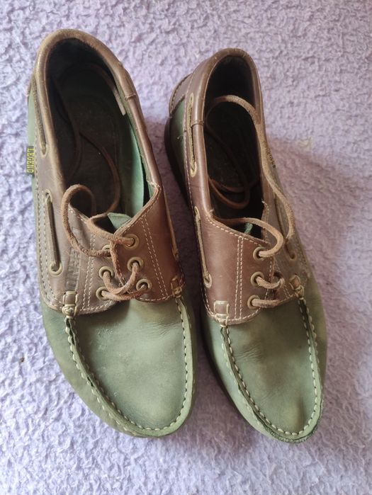 Sapatos tipo mocassin verdes número 41