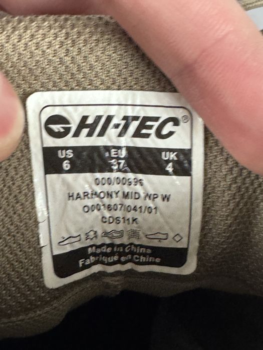 Розмір 37 23 см Трекінгові черевики Hi-Tec Harmony Mid Waterproof