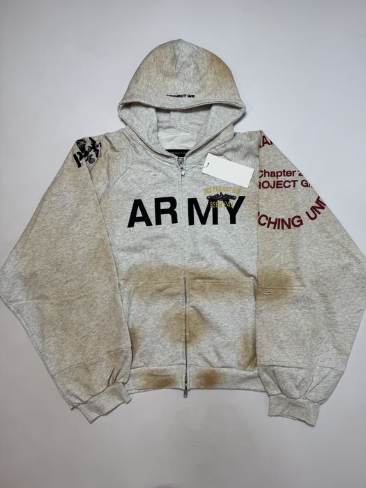 Зіп худі Grailz Project G/R Army M L ERD Oversized Rick Zip up hoodie