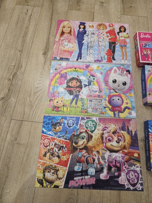 Zestaw puzzli  dla dzieci 5+