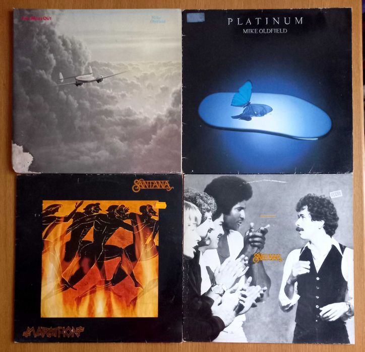 Płyty winylowe winyle SANTANA i MIKE OLDFIELD 4LP za 120zł