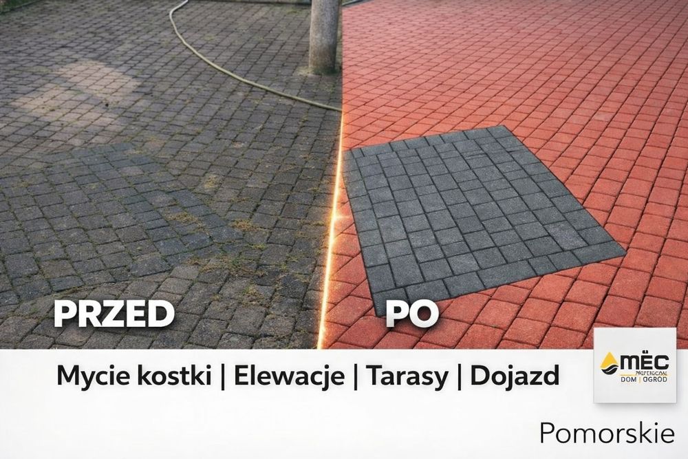 Bytów i okolice  renowacja kostki, tarasów, płotów