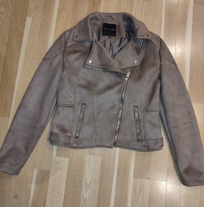 Продам замшеву косуху New look, колір капучино, 12 розмір (М).