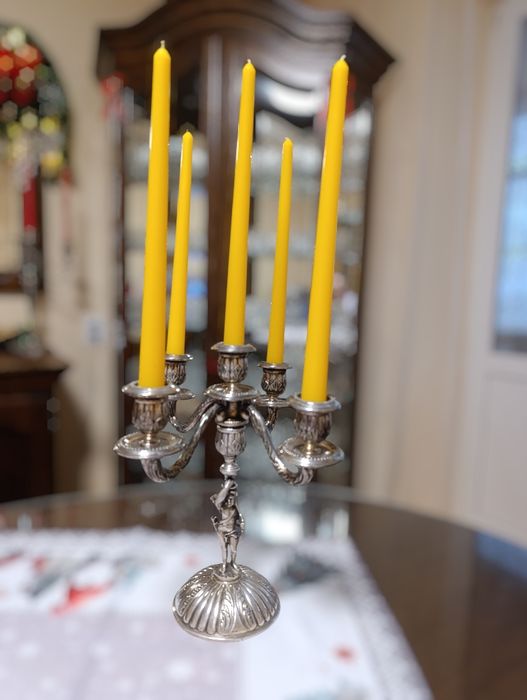Підсвічник посріблений