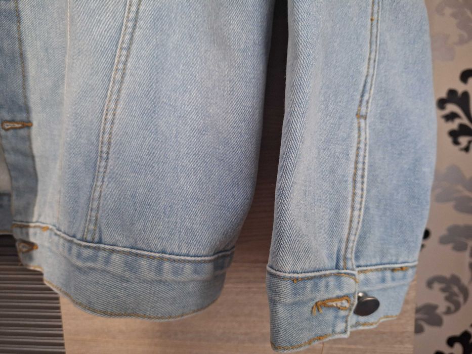 Kurtka męska z kożuszkiem jeansowa