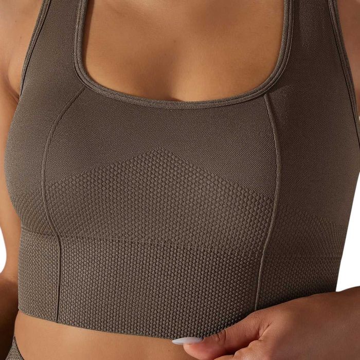 Топ спортивний Alo Yoga Tight Fit Sports Top Dark Coffee