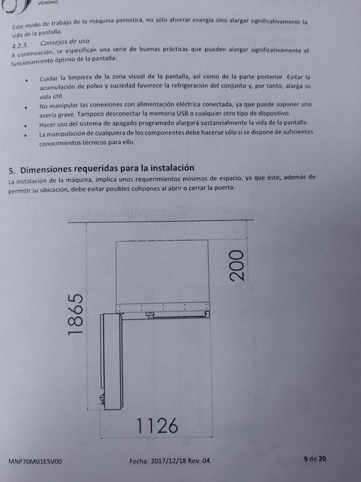 Vending machine Jofemar Gourmet