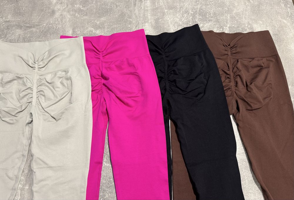 Лосини з push ap однотон кольрові