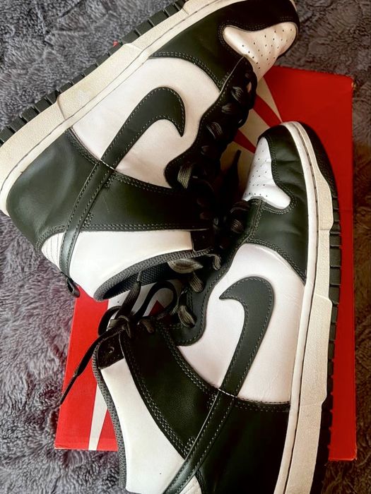 Nike dunk hi retro haki 44 (28 cm) найк данки высокие