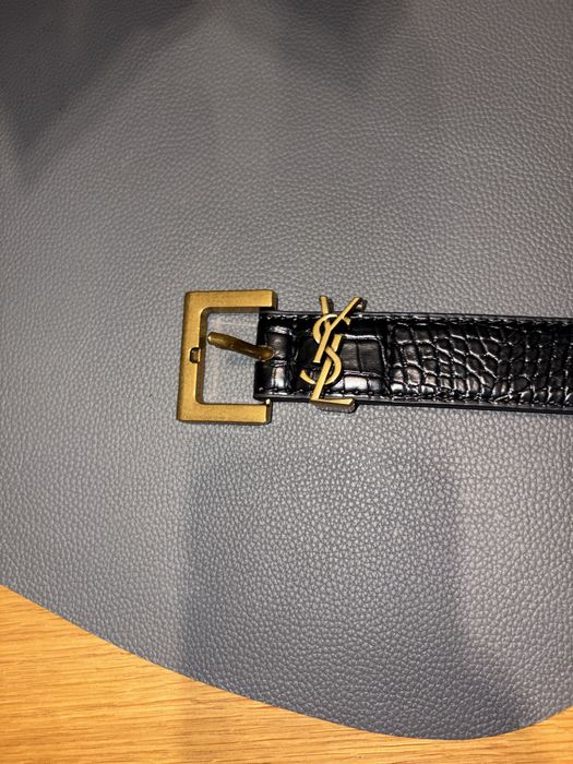 Czarny Damski Pasek YSL (Yves Saint Laurent)