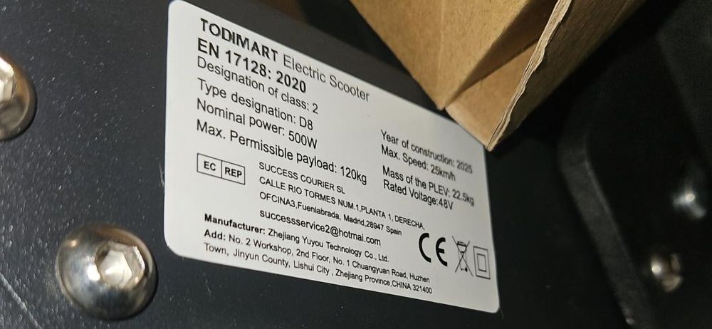 Trotinete elétrica Todimart D8