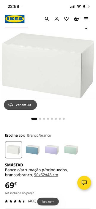 Baú para arrumação IKea