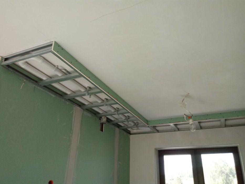 sufity podwieszane, poddasza, zabudowy z płyt g-k, inst. elektryczne
