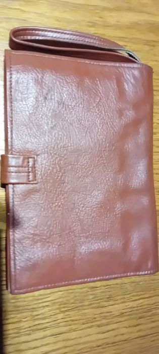 Zestaw , męska torebka lata 70 i saszetka na mapy