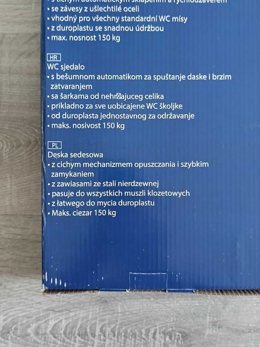 NOWA Deska Sedesowa CASA Si Biała Wolne Opadanie Max 150 kg