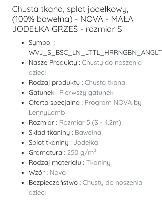 Chusta tkana Lennylamb S 4.2 splot jodełkowy