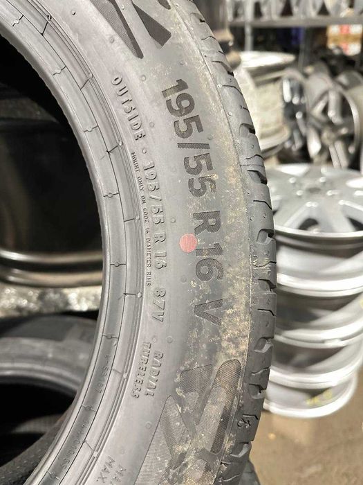 Шини б/у ЛІТО 195/55 R16 Continental EcoContact 6 DEMO комплект EA29