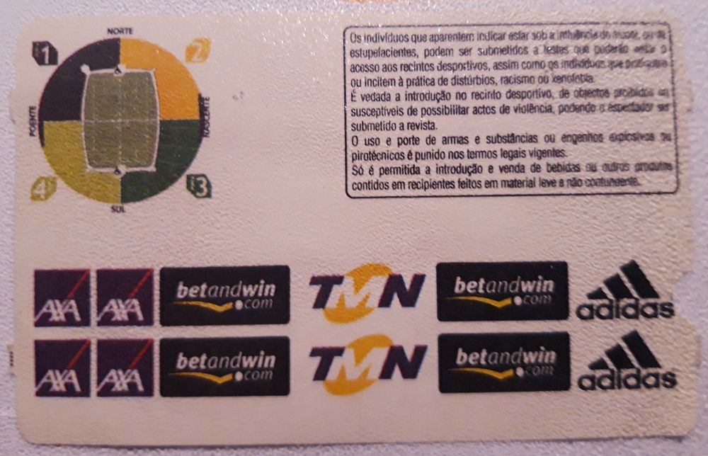 Ingresso de Futebol da Liga entre Sporting-Marítimo
