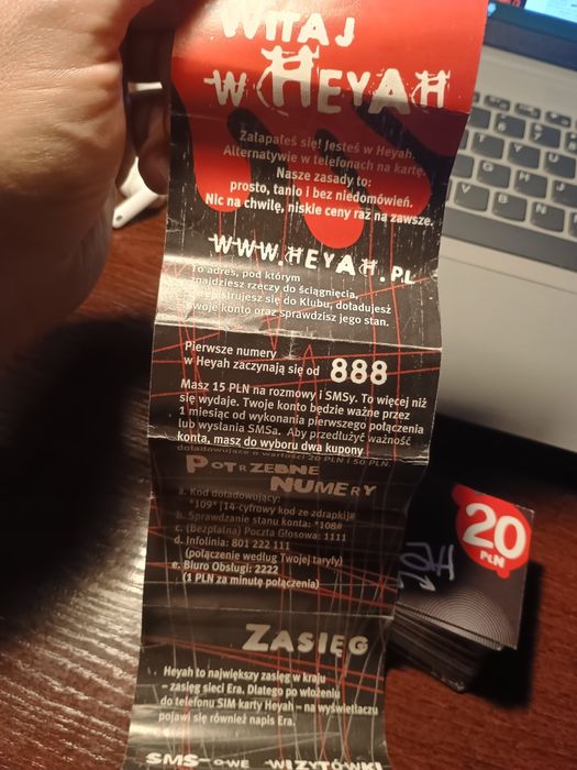 HEYAH doładowania karty 5 20 50zl