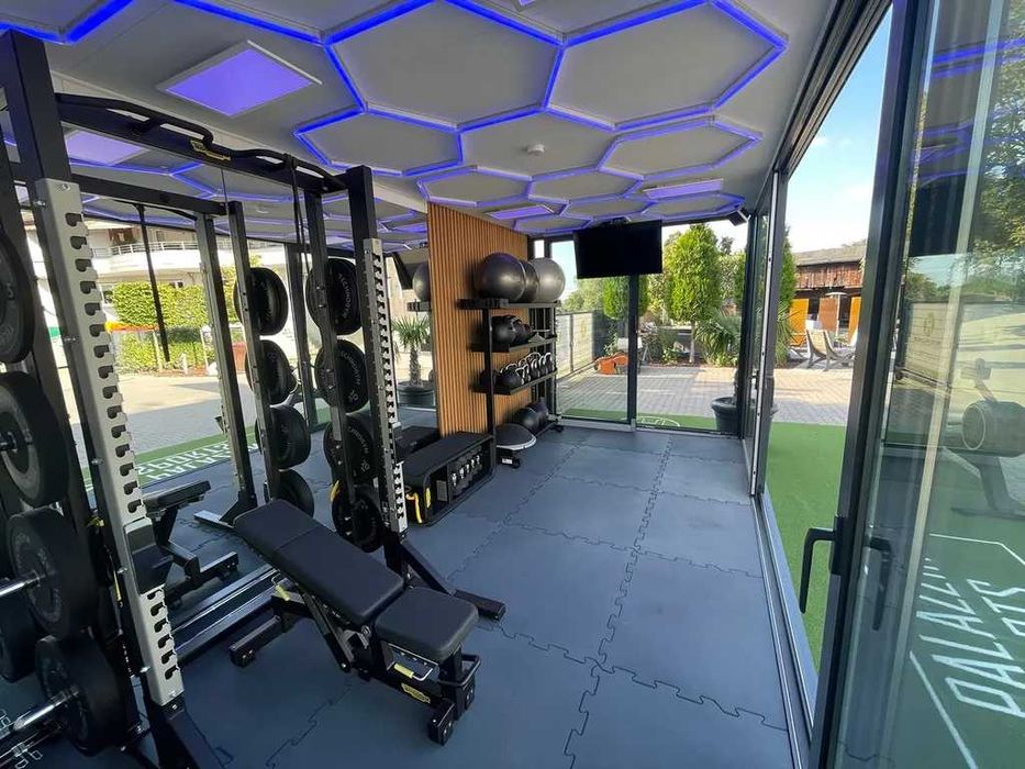Kontener siłownia modułowa, studio sportowe 18m² full