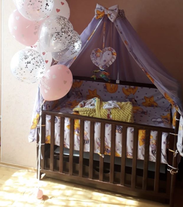 Дитяча кроватка Верес з матрасом