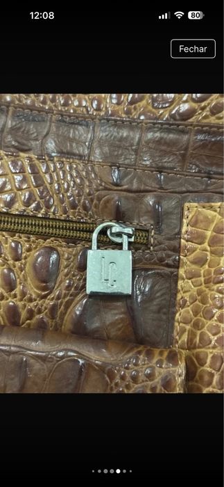 Bolsa de couro genuina