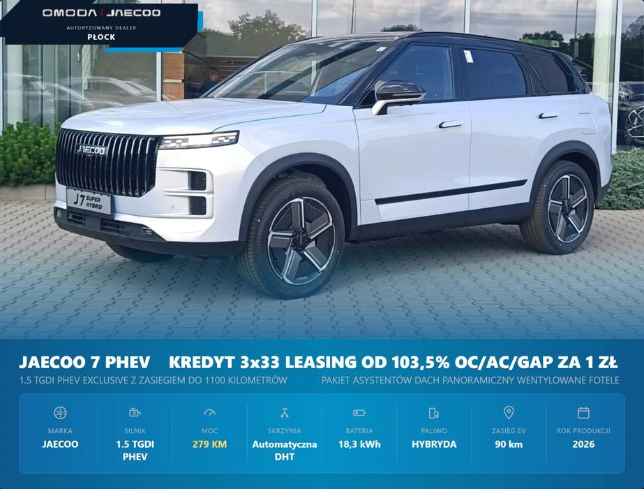 Jaecoo 7 PHEV Exclusive Super Hybrid FWD 347 KM
