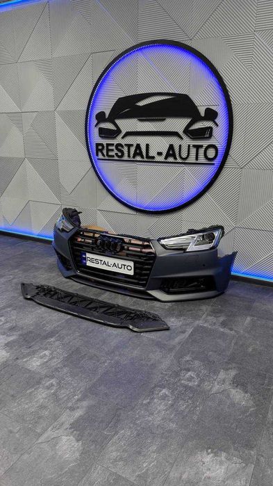 Бампер фара ауди а4 б9 audi a4 b9 2015-2019 р | в стилі S-line с лайн