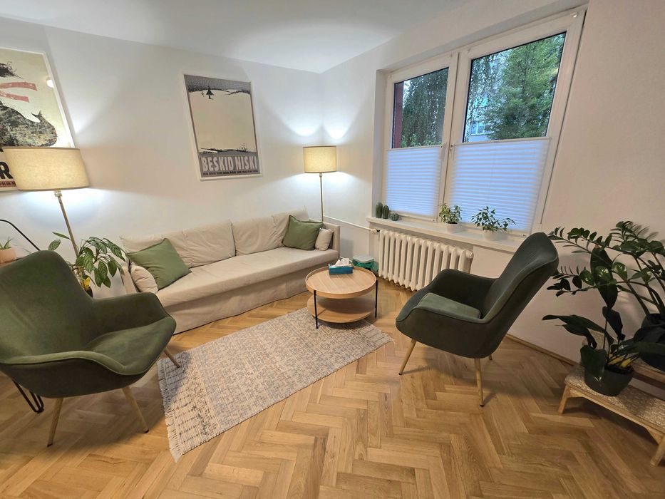 Gabinety dla psychologa/psychoterapeuty, Mokotów przy metrze Wierzbno