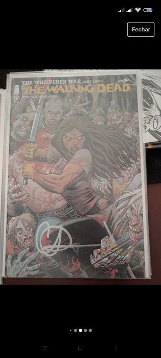 The Walking Dead - The Whisperer arc autografados com certificado