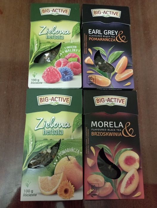 Чай зелений і чорний Big Active