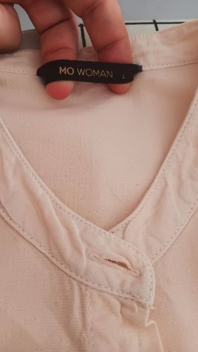 Túnica salmão com gola redonda