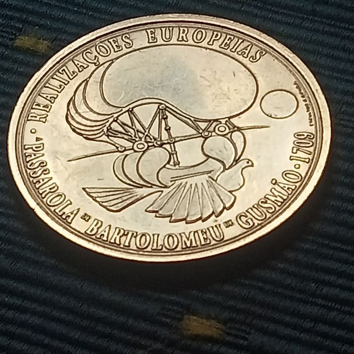 moeda 8 euros prata a passarola
