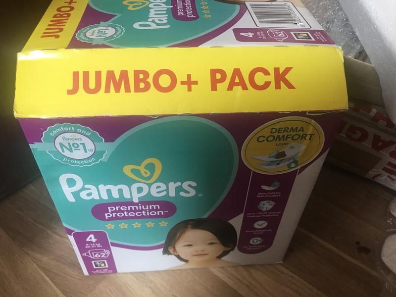 Памперси на липучках Pampers Premium Protection 4 (9-14 кг) 62 шт.