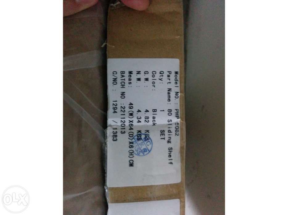 Prateleira 1U telescópica para Rack's Preto Phasak 800