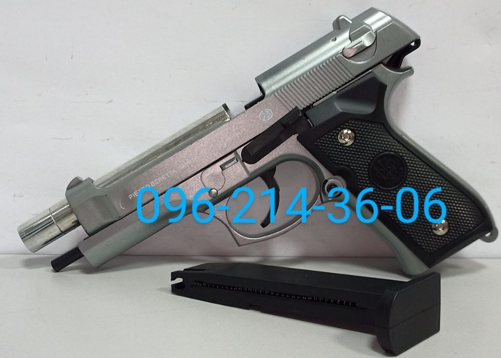 Детский пистолет Beretta 92 пластик + металл