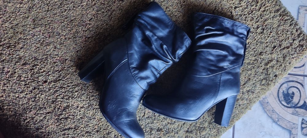 Skórzane botki Lasocki 36