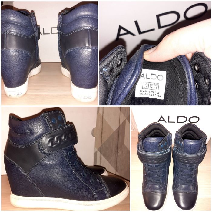 Sneakersy botki ALDO Kainer granatowe rozm.38 Stan idealny