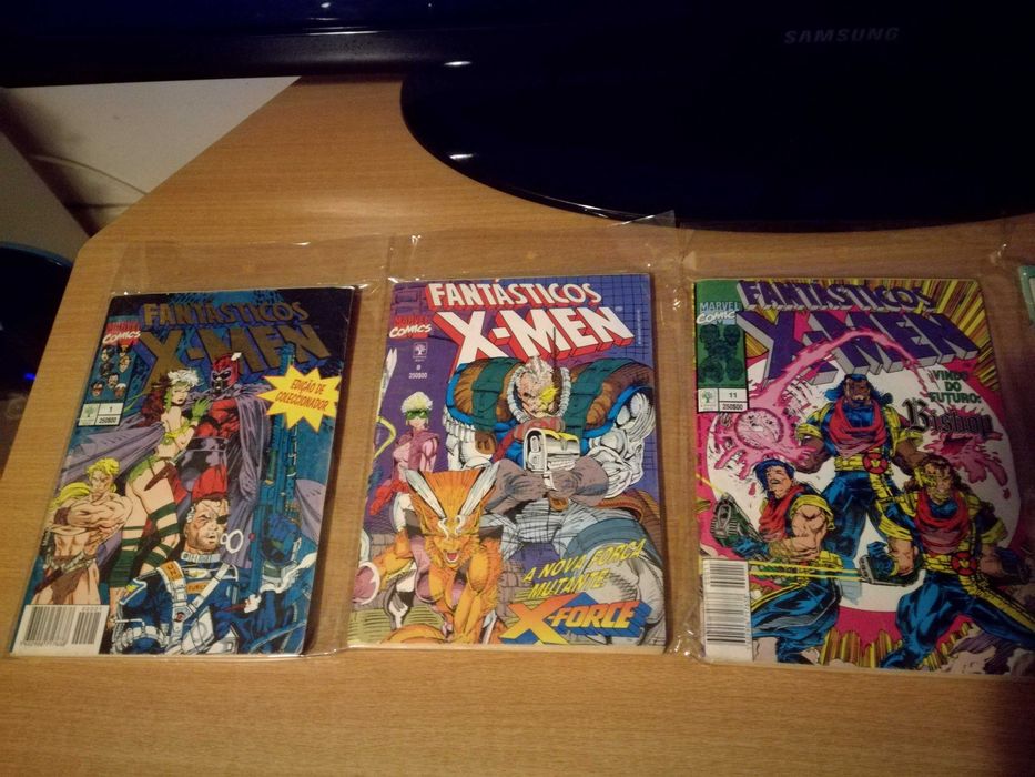 Lote 5 livros antigos Banda Desenhada/Comics Fantásticos X-Men