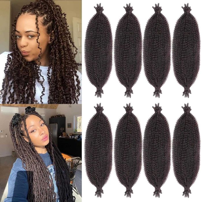 Włosy Afro Twist 40cm Marley Crochet 8 Paczek Kolor 4 Opis