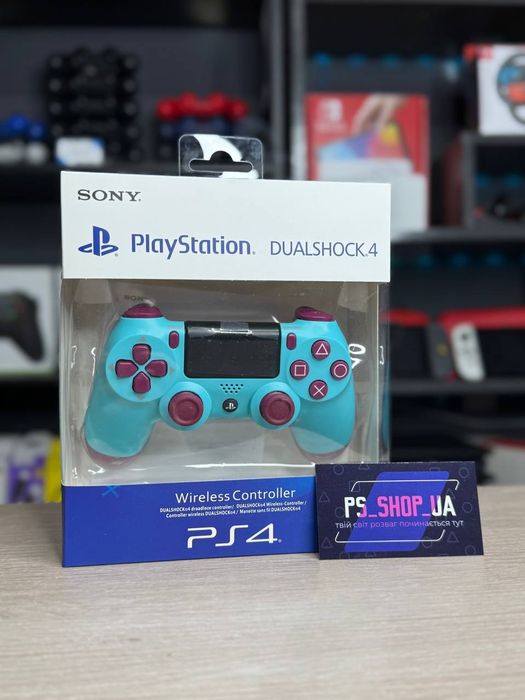 Блакитний геймпад DualShock 4 v2 1|1 як справжній